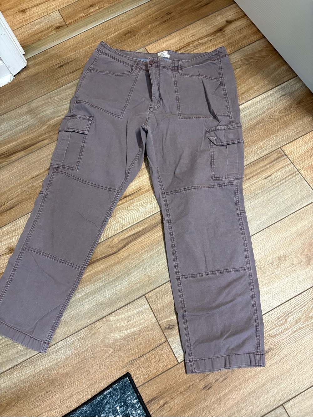 L.L. Bean Women's Cargo Pants in Mauve Brown